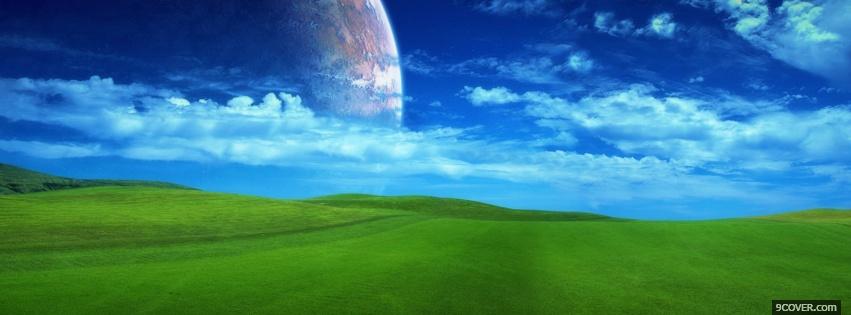 Photo Planet And The Field  Facebook Cover for Free