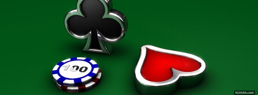 Photo Royal Flush Facebook Cover for Free