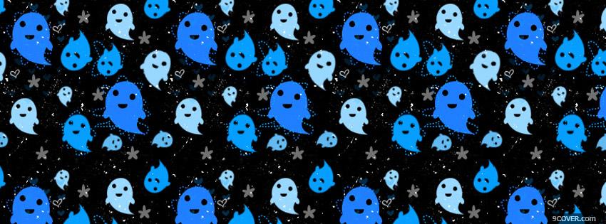 Photo Halloween Ghost Facebook Cover for Free