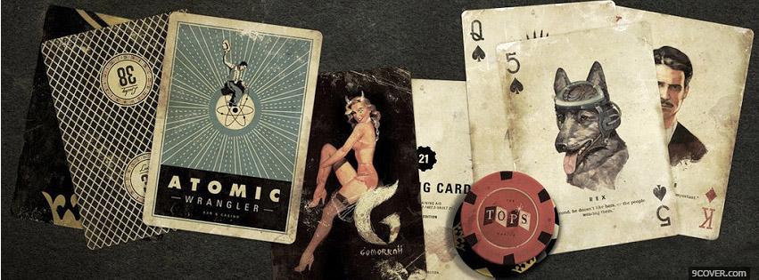 Photo Poker Cards Facebook Cover for Free
