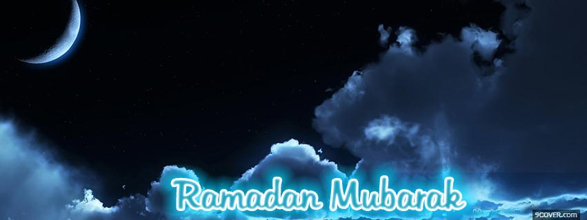 Photo Ramadan Mubarak Islamic Facebook Cover for Free