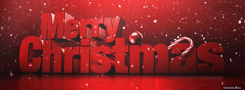 Photo Merry Christmas Facebook Cover for Free