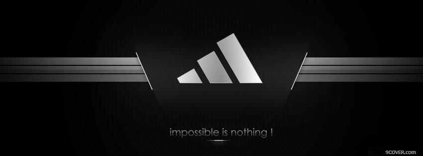 Photo Adidas Impossible Is Nothing Facebook Cover for Free