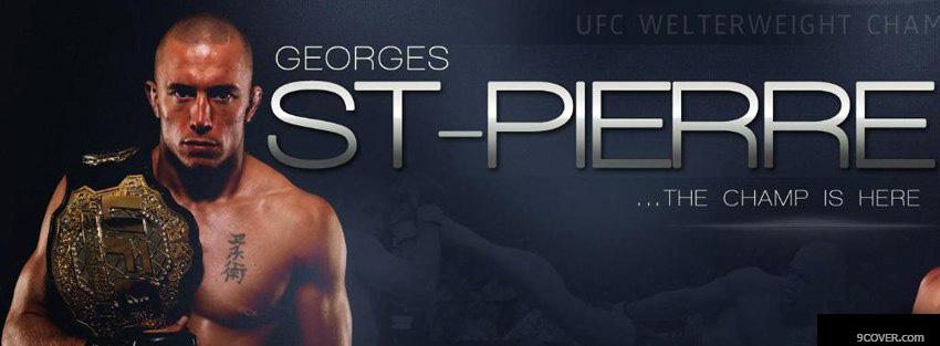 Photo Big Georges St-Pierre GSP Facebook Cover for Free