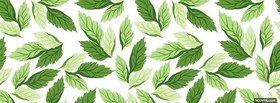 green leaves abstract facebook cover