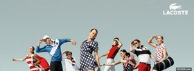 fashion models wearing lacoste collection facebook cover