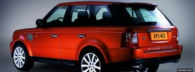 red range rover sports car facebook cover