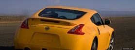 yellow nissan car facebook cover