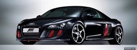 audi black and red facebook cover