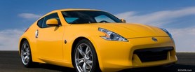 nissan yellow 370 z facebook cover