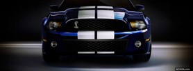 blue and white shelby car facebook cover