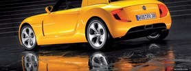 yellow mercedes car facebook cover