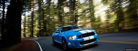 blue ford mustang shelby facebook cover