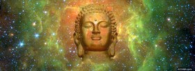 half buddha face religions facebook cover