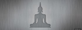 religions grey drawed buddha facebook cover