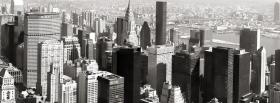 black and white new york city facebook cover