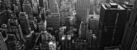 black and white new york buildings facebook cover