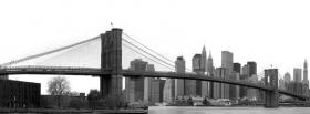 black and white new york city facebook cover