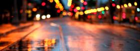 city lights on the streets facebook cover