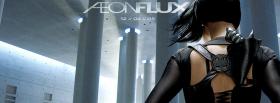 movie aeon flux back of charlize theron facebook cover