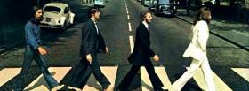 beatles walking on the street facebook cover