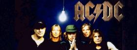the band acdc with light bulb facebook cover