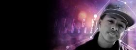 chris brown with colorful lights facebook cover