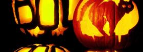 shady pumpkin for halloween facebook cover