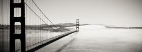 long black and white bridge facebook cover
