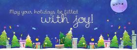 Happy Holidays Christmas facebook cover