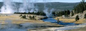 nature yellowstone national park facebook cover