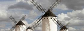 windmills clouds nature facebook cover