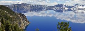 crater lake nature facebook cover