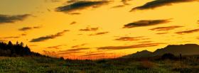 sunset sky clouds nature facebook cover