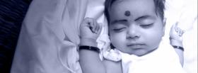 indian baby sleeping facebook cover