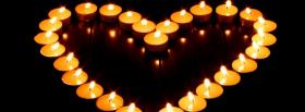 circle shapes from candles facebook cover