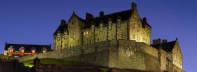 night and edinburgh castle facebook cover