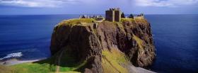 sea and dunnottar castle facebook cover
