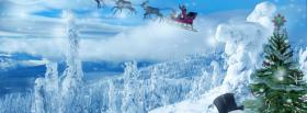 santa claus north pole facebook cover