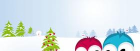 santa claus with reindeer facebook cover