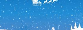 winter snowflakes christmas facebook cover