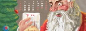 surprised santa claus facebook cover