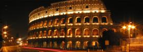 colosseum in italy facebook cover