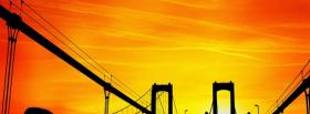 bridge and sunset city facebook cover