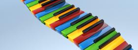 rainbow piano creative facebook cover