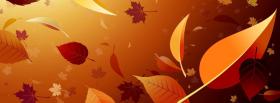 falling leaves creative facebook cover