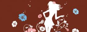 girly girl flowers creative facebook cover