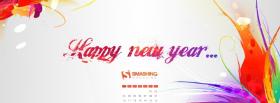 wishing happy new year holiday facebook cover