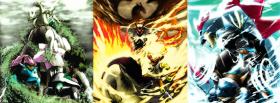 fighting monster anime manga facebook cover