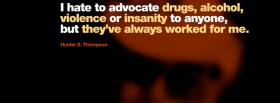 drugs alcohol violence quotes facebook cover